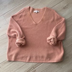 V Neck Knitted Sweater